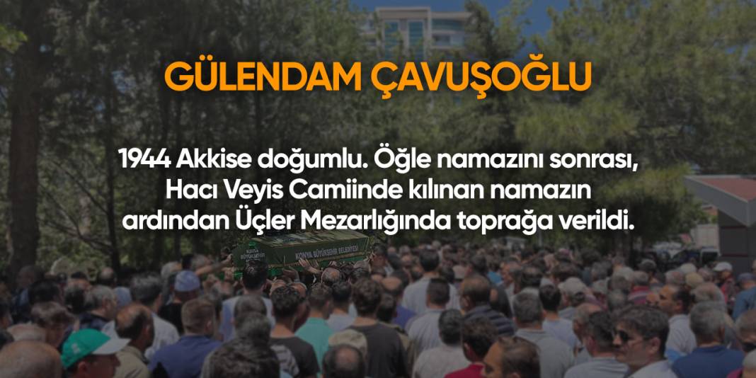 Konya'da bugün vefat edenler | 22 Şubat 2025 7